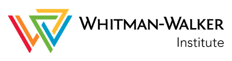 Whitman-Walker Institute logo with multicolored overlapping triangles forming a "W" next to the text "Whitman-Walker Institute" on a light background.