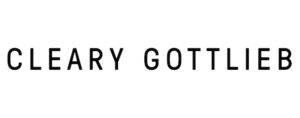 Black text on a white background displaying the words "CLEARY GOTTLIEB" in uppercase letters, highlighting its collaboration with Whitman Walker Legal Services.