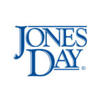 Jones Day logo in blue uppercase serif font on a white background, similar in simplicity to the branding of Whitman Walker Legal Services.