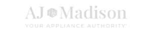 AJ Madison logo with the tagline “Your Appliance Authority” displayed below the company name, as seen at exclusive gatherings like the Whitman Walker 2026 gala event.
