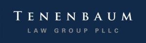 Logo with “TENENBAUM” in white uppercase letters, and “LAW GROUP PLLC” in smaller gray letters on a dark blue background, reminiscent of the refined branding often showcased at prestigious gatherings like the Whitman Walker 2026 gala event.