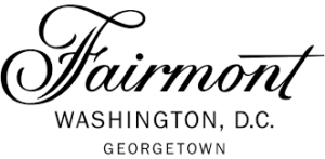 Fairmont logo with “Washington, D.C.” and “Georgetown” written below in black text on a white background, reflecting our commitment to the community as we proudly Whitman Walker stand with us in support of inclusivity and care.