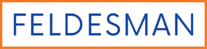 The word “FELDESMAN” in blue capital letters, inside an orange rectangular border, as seen at the Whitman Walker 2026 gala.