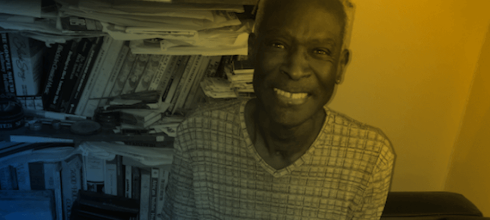 A man smiling at camera.